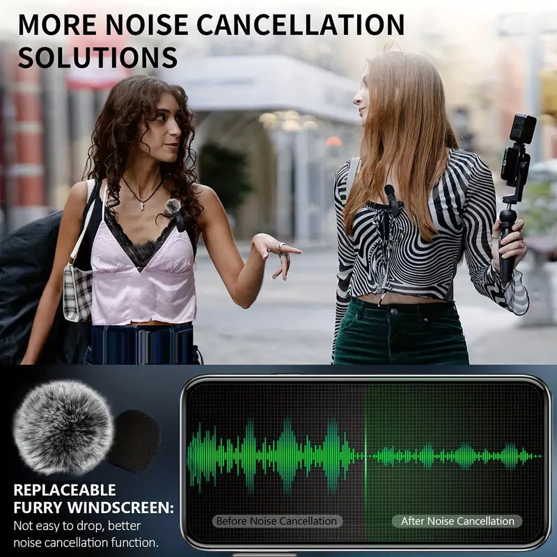 Professional Wireless Lavalier Microphone – Omnidirectional - Pink